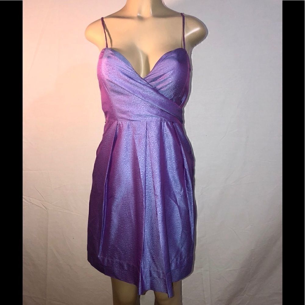 Metallic purple mini dress  